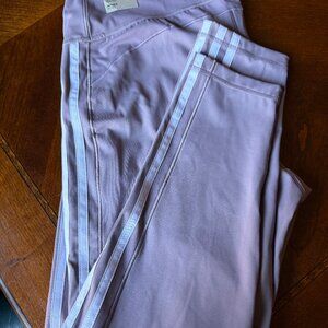 adida High Rise 3-Stripes 7/8 Tights, Legend - Mauve -XL